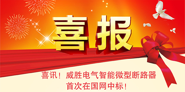 喜報——威勝電氣智能微型斷路器首次在國網中標！